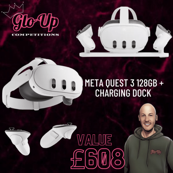 META QUEST 3 128GB & CHARGING DOCK