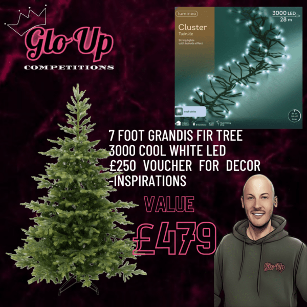 7FT XMAS TREE/ 3000 LED / £250 VOUCHER