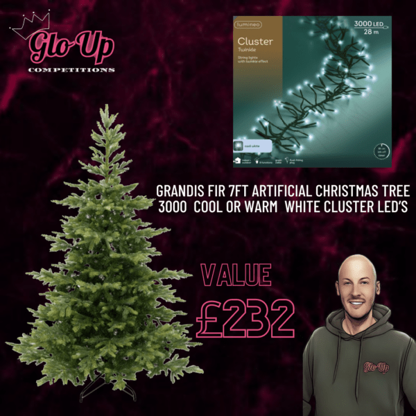 7ft Xmas Tree & Lights